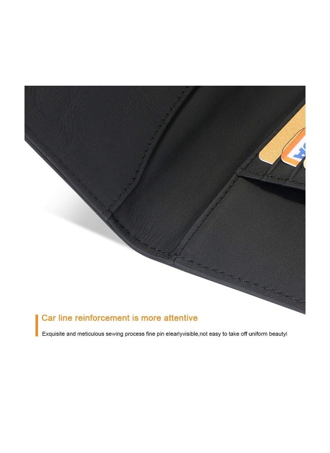 Generic Passport Covers, Genuine Leather Passport Wallets, RFID Blocking Case Cover, Passport and Card Holders for Men&Women Travel Accessory, Credit Card, Ticket, Cashes (Black)  - Image 4