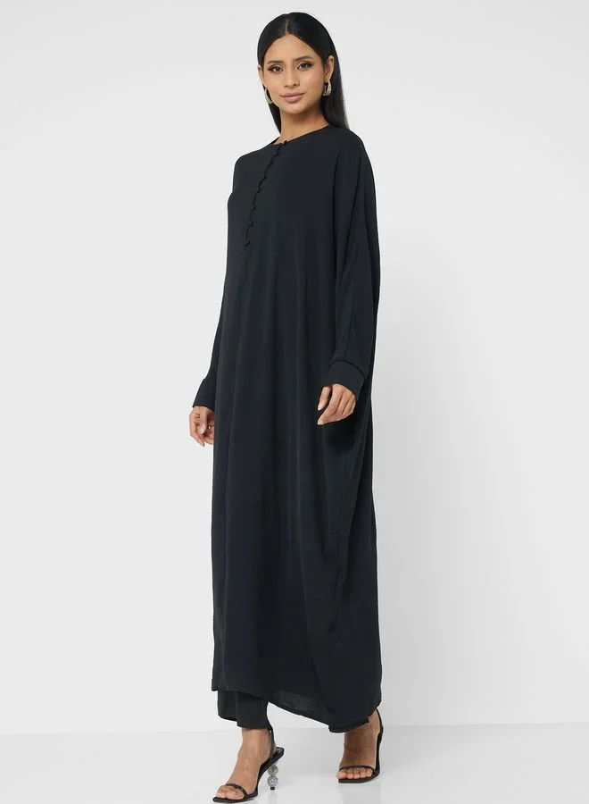 Refka by modanisa Cape Sleeve Abaya