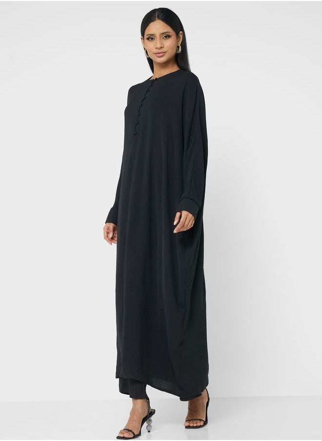 Refka by modanisa - Cape Sleeve Abaya - Image 1