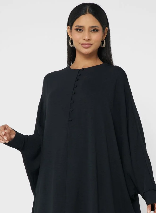 Refka by modanisa Cape Sleeve Abaya