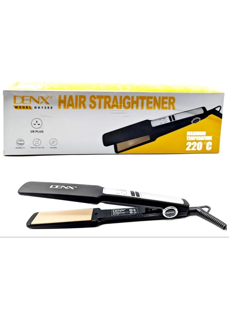 Denx Professional Hair Straightener With 2.5 Meter Swivel Cord, Ceramic Plates, Adjustable Temperature, Fast Heating, Anti-Frizz Technology, And Auto Shut-Off - Image 4