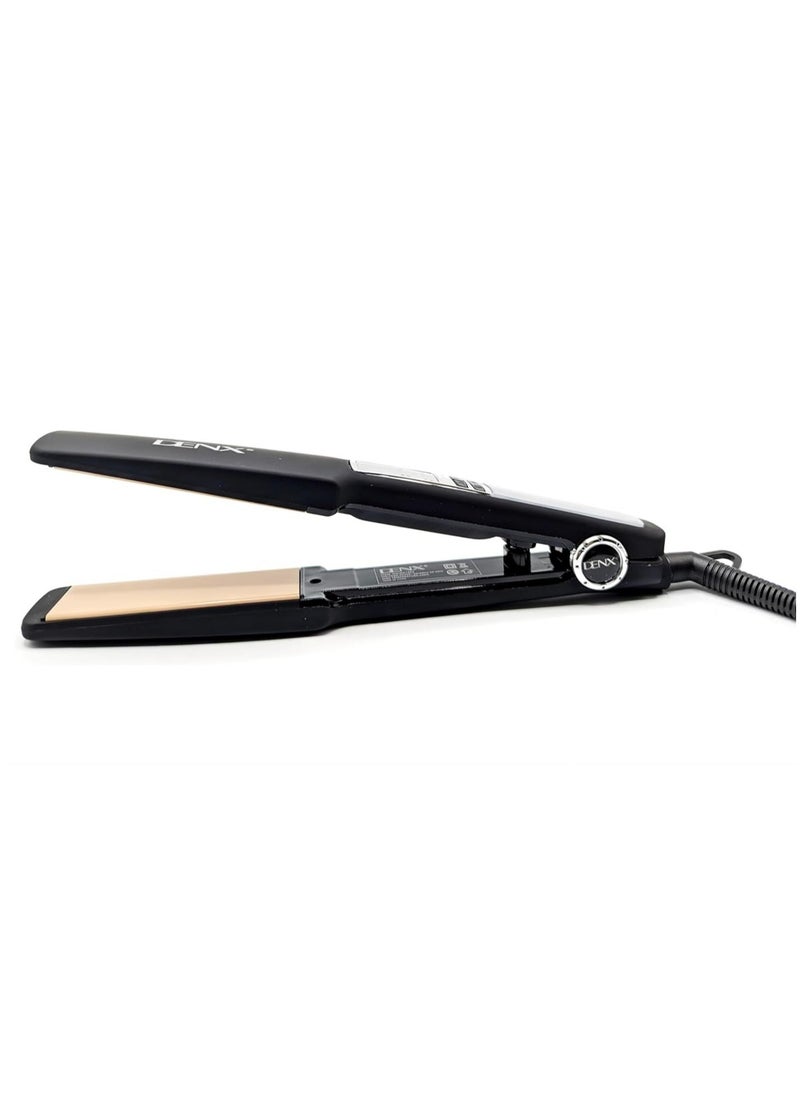 Denx Professional Hair Straightener With 2.5 Meter Swivel Cord, Ceramic Plates, Adjustable Temperature, Fast Heating, Anti-Frizz Technology, And Auto Shut-Off - Image 2