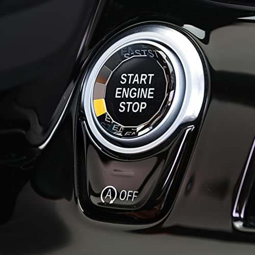 Jaronx Compatible with BMW Crystal Start Stop Button, Engine Power Ignition Start Stop Button Replacement(Fits: BMW 1 2 3 4 5 6 7 X1 X3 X4 X5 X6,F22 F30 F10 F32 F01 F15 G01 G30 G31 G11 G12) - Image 1