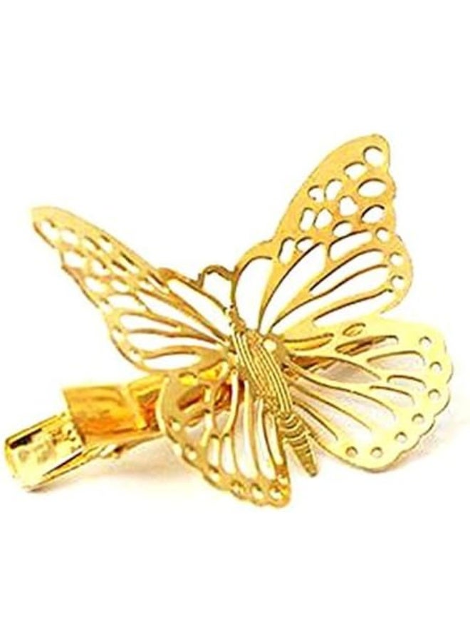 CJESLNA Meily Golden Butterfly Hair Clip Headband Hair Accessories - Image 3