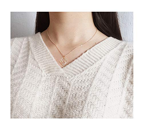 Baydurcan Friendship Rose Necklace with Message Card Gift Card (rose) - Image 3