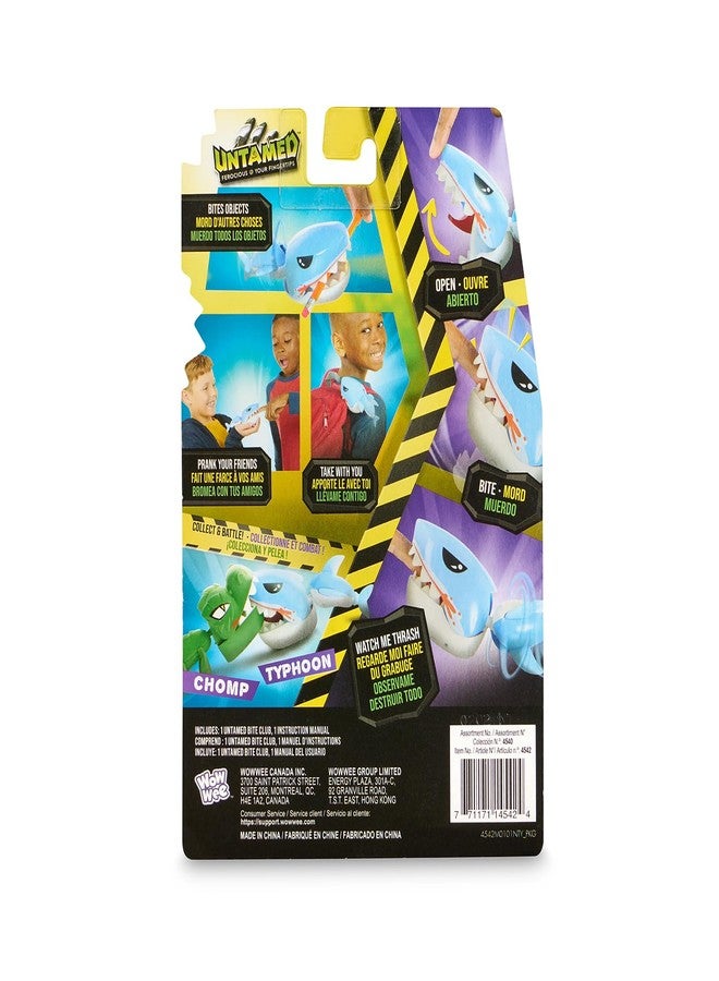 Untamed Bite Club Shark, Typhoon (Blue), Biting Creature, Prank Toy (Ages 5+) - Image 3