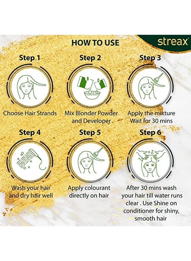 Streax Contains Walnut & Argan Oil, Shine On Conditioner, Longer Lasting Highlights For Unisex, 120 Millilitre - Vibrant Red - Image 4