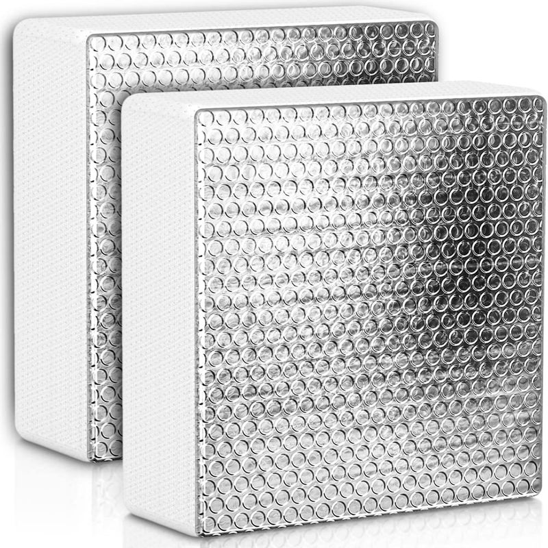عازل فتحة السقف SIKADEER RV 14x14x3 قطعتين غطاء فتحة السقف العالمي بسطح عاكس