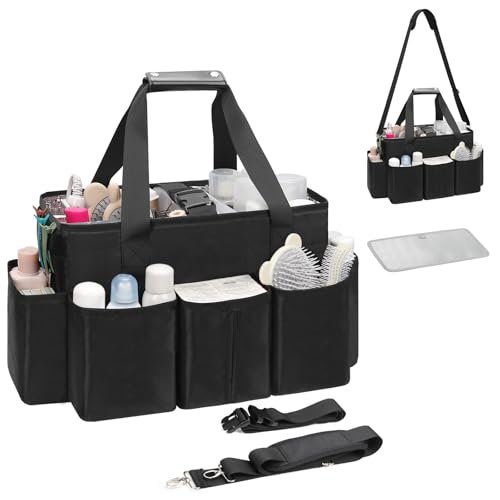onemoky Hairstylist Traveling Bag, Extra Large Hair Tools Travel Bag, Hair Tool Organizer with Adjustable Dividers and Multi Pockets, Professional Makeup Artist Bag, Hairstylist Must Have - Image 1