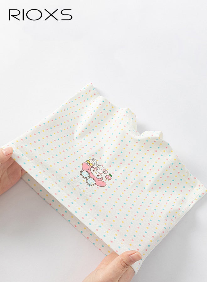 ريوكس ملابس داخلية بوكسر للبنات الصغيرات، ناعمة وجيدة التهوية، بطبعة أرنب وأميرات كرتونية، مصنوعة من قماش ماص للرطوبة، عبوة من 4 قطع. - Image 5