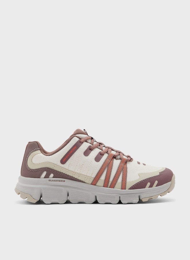 Skechers Summits At Women's Silver Lace-Up Shoes - Image 1