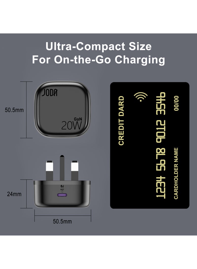 جودا شاحن حائط JODA VoltPod 20 GaN: محول شحن سريع USB-C PD بقوة 20 واط - Image 4