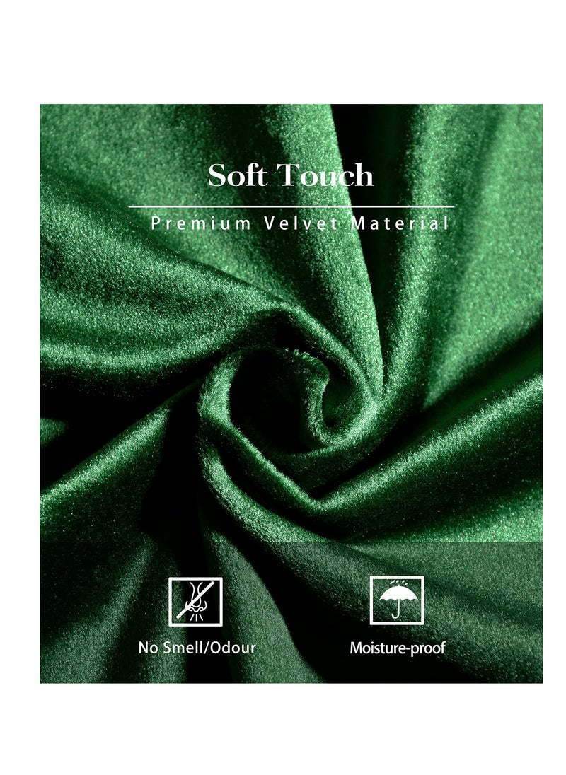 SYOSI - Mini Jewelry Travel Case, Velvet Small Travel Jewelry Box, Portable Jewelry Travel Organizer Box for Rings Earrings Necklaces, Gifts for Women Girls(Dark Emerald) - Image 1