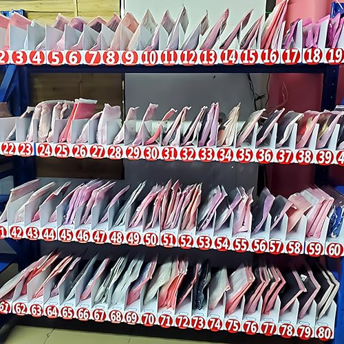 8Gnituhs 20 Pcs 30 * 12CM 1MM Separator Shelf Dividers Warehouse Shelf Isolation Board PVC Shelf Label for Supermarket Clothing Cabinet Storehouse Shelf, White - Image 5