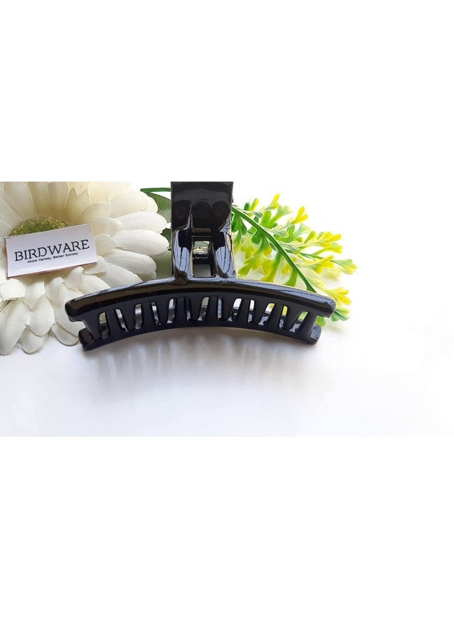 BIRDWARE Big Size Hair Clips Clutcher For Women Claws For Girls Imported Rubber Acrylic Material Stone Butterfly Hair Clip For Women Hair Clutchers Hair Claw (Pack Of 1 Black) - Image 3