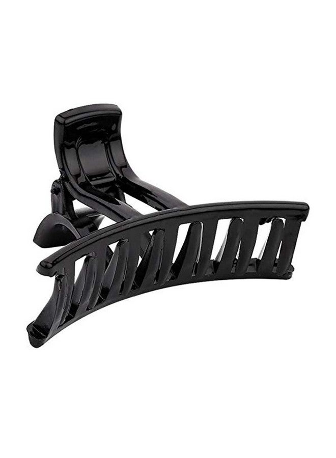 BIRDWARE Big Size Hair Clips Clutcher For Women Claws For Girls Imported Rubber Acrylic Material Stone Butterfly Hair Clip For Women Hair Clutchers Hair Claw (Pack Of 1 Black) - Image 1