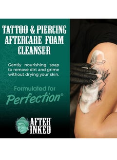 After Inked After Inked Tattoo & Piercing Aftercare Foam Cleanser - Quality Wash Soap Cleanser for Tattoos, Body Modifications and Piercings including Ear, Nose and Belly Button Foam Bottle, 1.7 oz  - Image 4
