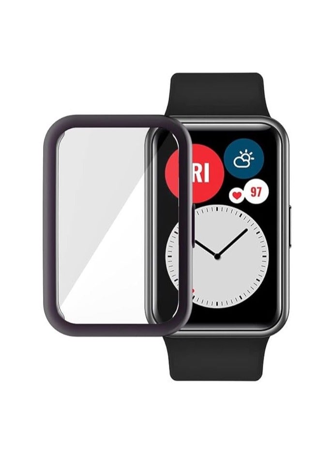 حافظة حماية للشاشة من مادة TPU متوافقة مع ساعة Huawei Watch Fit 2 (رمادي) - Image 1