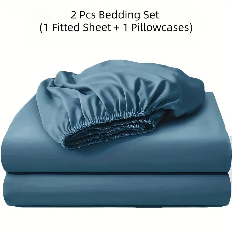 2/3pcs Bedsheet Set, Soft and Skin Friendly, 360 ° All-round Coverage, Breathable and Versatile, Machine Washable. Suitable for Various Environments Such as Bedrooms, Guest Rooms, and Dormitories, Suitable for All Seasons. Suitable for Dormitories - Image 1