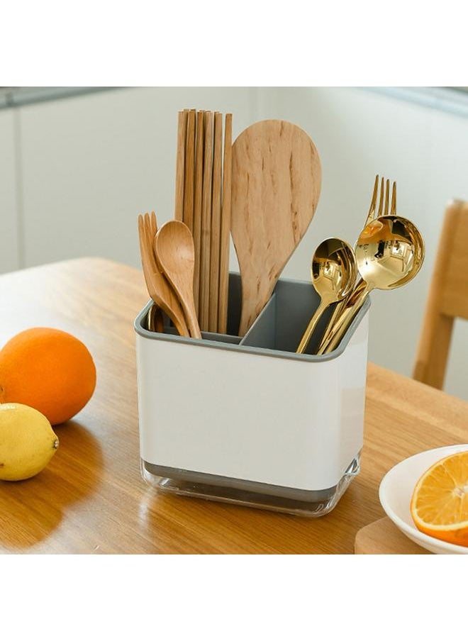 Thoraya Cutlery Drainer Caddy Multifunction Plastic Spoons Chopstick Holder Caddy Organizer for Home  - Image 5