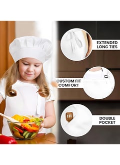 Children's Apron with Adjustable Strap for Boys and Girls, Children's Apron + Chef Hat + Sleeves, Adjustable Kitchen Apron for Children for Baking in the Oven Painting 7-13 Years - pzsku/ZCA5D6DE221DD312D4ED9Z/45/_/1740712259/b4a36c2b-e988-4983-8d10-c93797776bf4