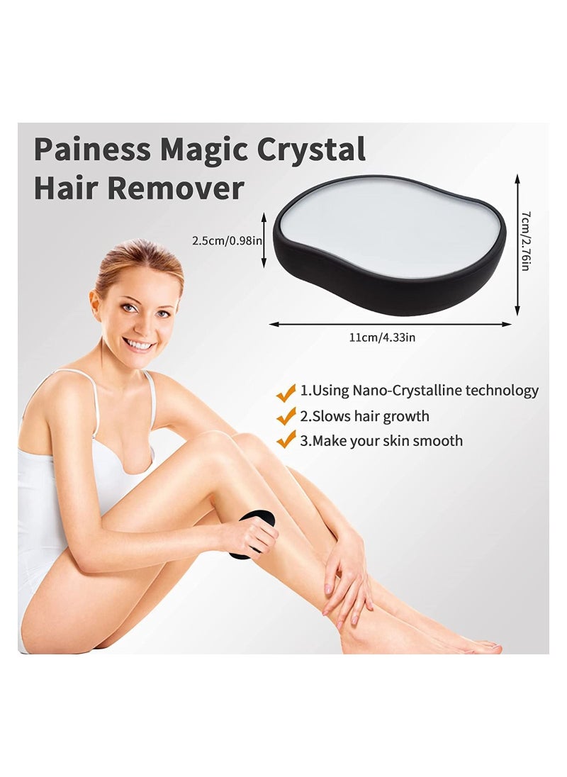 ORiTi Crystal Hair Eraser, Painless Crystal Hair Remover for Women Men Arms Legs Back, Soft Smooth Silky Skin, Magic Crystal Hair Remover & Skin Exfoliator Tool for Body Any Part  - Image 4