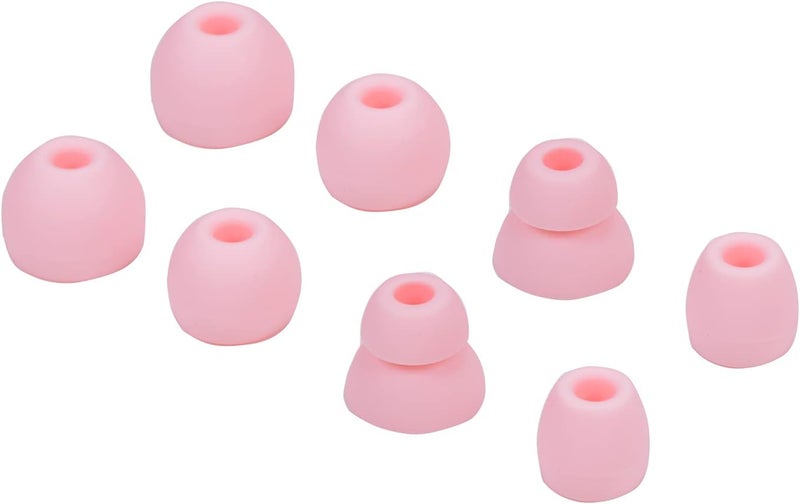 luakesa Replacement Eartips Silicone Earbuds Buds Set for Powerbeats Pro Beats Wireless Earphone Headphones,4 Pair (Pink) - Image 1