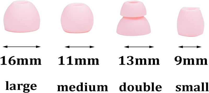 luakesa Replacement Eartips Silicone Earbuds Buds Set for Powerbeats Pro Beats Wireless Earphone Headphones,4 Pair (Pink) - Image 4