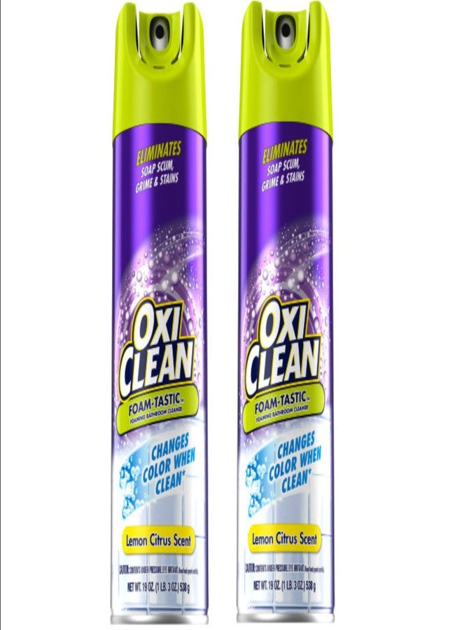 OxiClean Foam-Tastic Bathroom Cleaner 19oz. (2-Pack) - Image 1