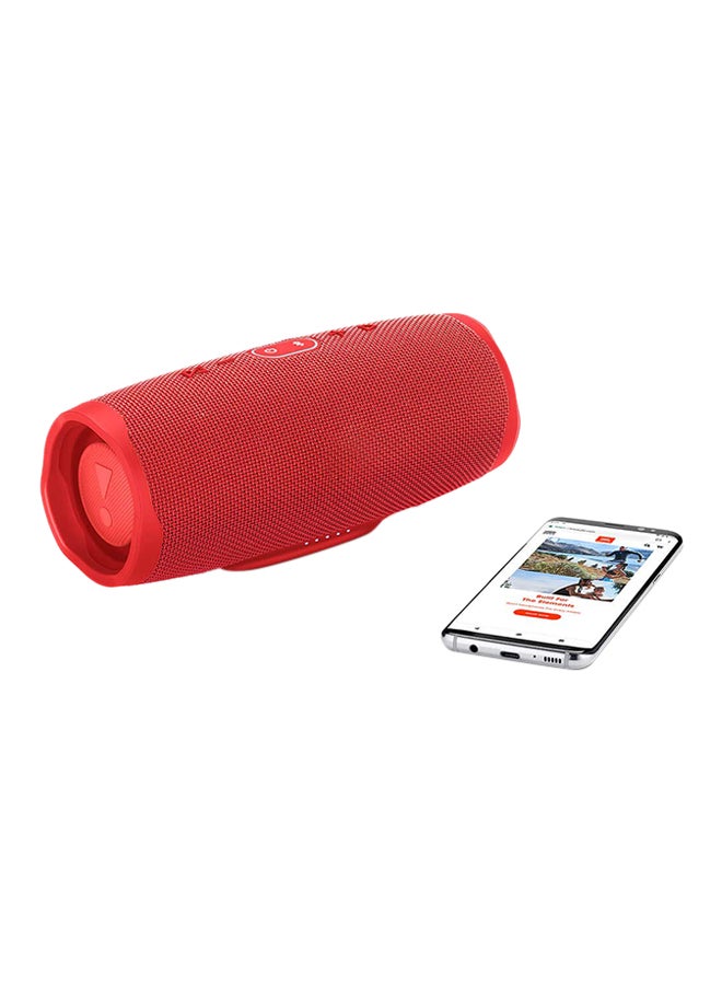 Toshonics Charge 4 Portable Waterproof Bluetooth Speaker Red - Image 3