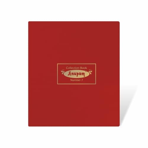 Anupam Collection Pass Book No. 7 (21cm x 16cm) Premium Robust Material PVC Cover 80 GSM Payment Record Book 96 Pages Book - Image 1