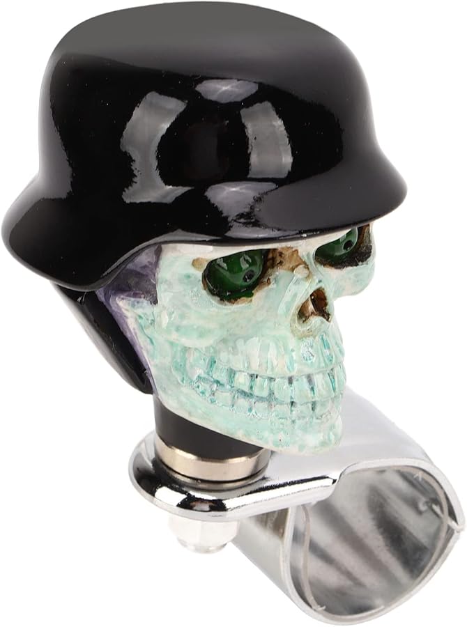 Universal Metal Resin Skull Steering Wheel Spinner Knob Premium Car Truck Boat Accessory - Image 4