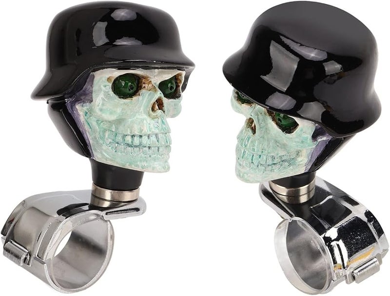 Universal Metal Resin Skull Steering Wheel Spinner Knob Premium Car Truck Boat Accessory - Image 5