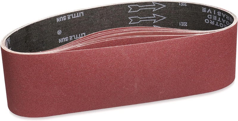 POTUINOM Sanding Belt 4 x 36 Inch,Belt Sander Belts 150 Grits,Best for Sanding Wood,Metal and Paint(8 Pack) - Image 1
