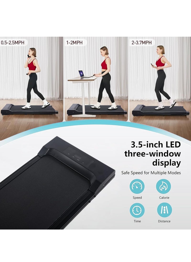 Portable Walking Pad 2 in 1 Under Desk Treadmill, 2.5HP Low Noise Walking Pad Running Jogging Machine with LED Display Remote Control for Home Office, Lightweight Desk Treadmill - pzsku/ZCA5DC35D10CE75F7B587Z/45/_/1738833953/418df3a6-0387-4732-b13b-1b581663eabb