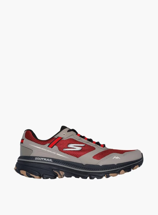 سكيتشرز Men's Textured Lace-Up Running Shoes - GO RUN TRAIL ALTITUDE MARBLE ROCK 3.0