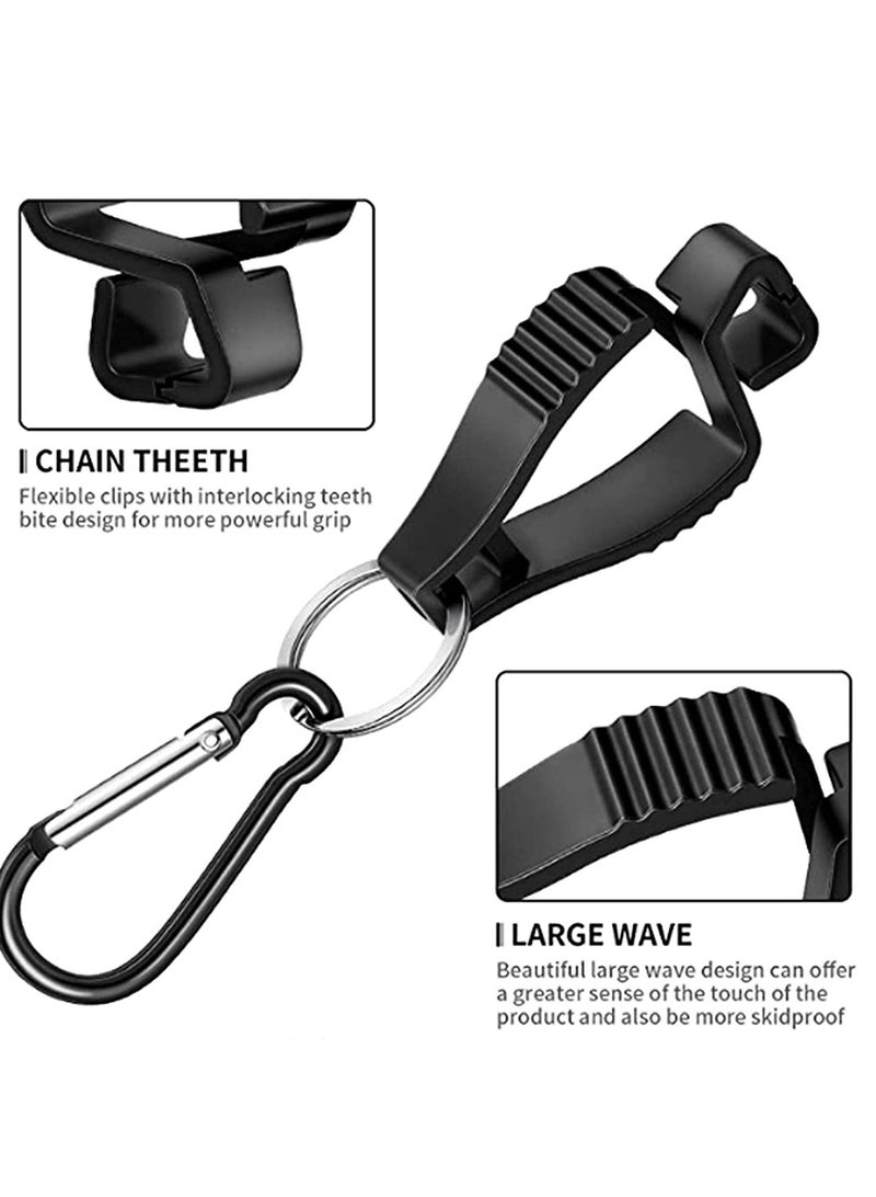 SYOSI 6 Pack Glove Clips for Work Glove Holders,Glove Belt Clip With Metal Carabiners,Easy to Wear Glove Clip, Tools, & Towel Holder, Ideal for Men Safety Construction Worker Guard Labor - Image 5