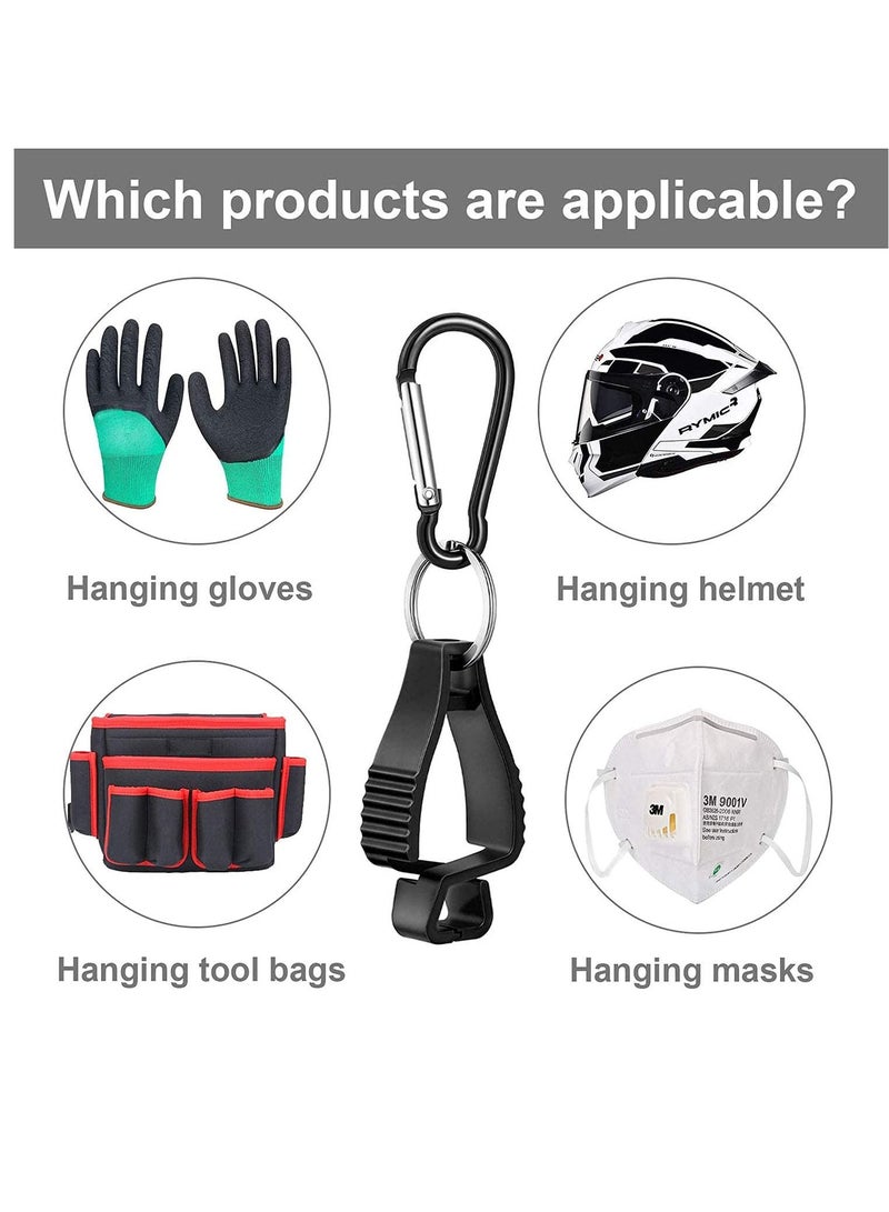 SYOSI 6 Pack Glove Clips for Work Glove Holders,Glove Belt Clip With Metal Carabiners,Easy to Wear Glove Clip, Tools, & Towel Holder, Ideal for Men Safety Construction Worker Guard Labor - Image 4