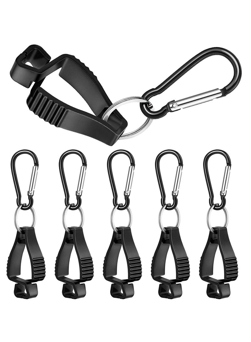 SYOSI 6 Pack Glove Clips for Work Glove Holders,Glove Belt Clip With Metal Carabiners,Easy to Wear Glove Clip, Tools, & Towel Holder, Ideal for Men Safety Construction Worker Guard Labor - Image 1