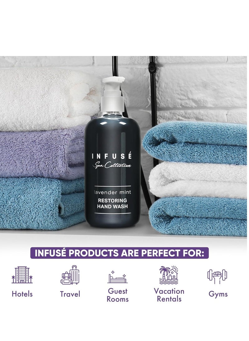 Terra Pure Terra Pure Infuse Lavender Mint Hand Wash | Spa Collection | Hotel Amenities in Pump Bottle | 10.14 oz. / 300 ml (Single Bottle)  - Image 4