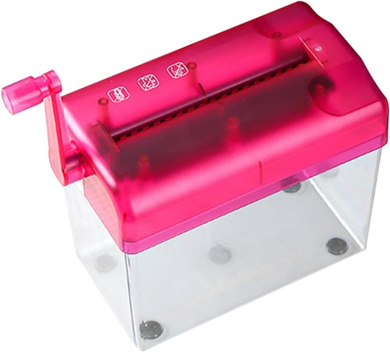 Manual Paper Shredder Desktop Handheld Office Accessory Small Household Manual Shredder for A4 Paper Shredding with Wear-Resistant Mechanism for Home and Office Use - Image 1
