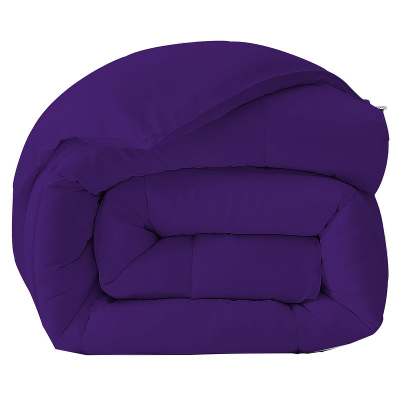 TEXOFAB Luxury Down Alternative Soft Quilted 300 GSM All Weather Comforter Colour Purple Single Bed 60x90 - Image 4