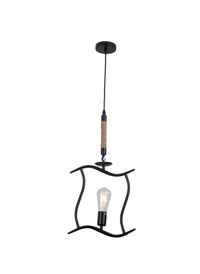 Best Power Rustic Rope Pendant Light 6604-1, E27 Base, Adjustable 95cm, Vintage Hanging Ceiling Lamp for Dining Room, Living Room, Bedroom – Bulb Not Included  - Image 2