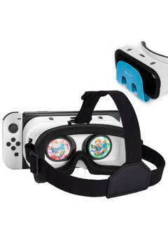 Excefore VR Headset Compatible with Nintendo Switch & OLED, Switch VR Labo Goggles Headset for Nintendo Switch, Virtual Reality Glasses for Original Nintendo Switch & Switch OLED Model (White)  - Image 1