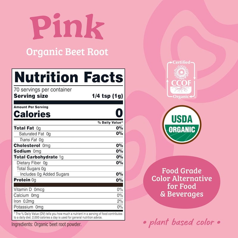Nutricost Nutricolor Pink Organic Beet Root Powder - Image 2