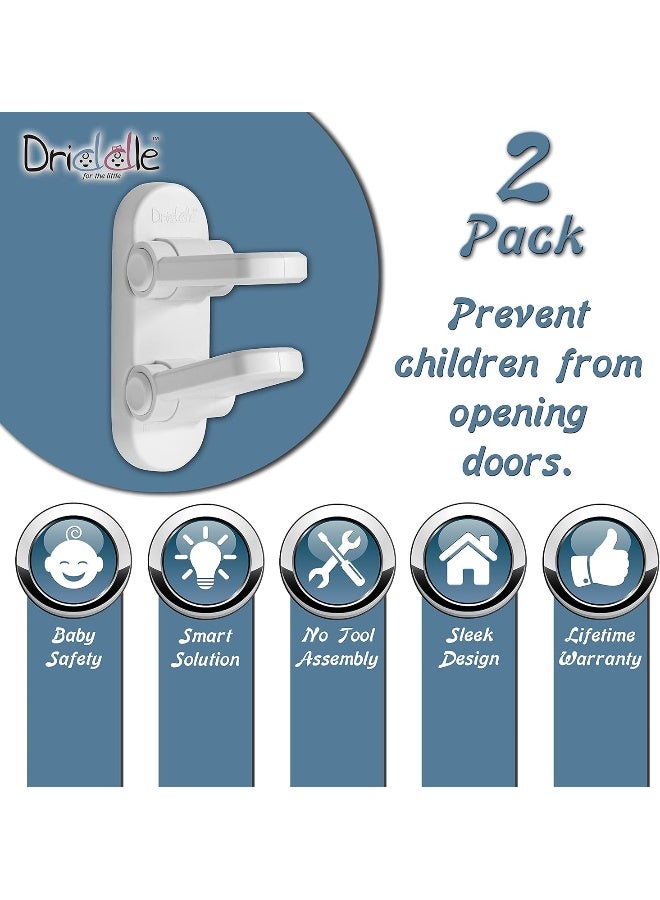 Driddle Door Lever Lock Baby Safety (2 Pack) - Image 3