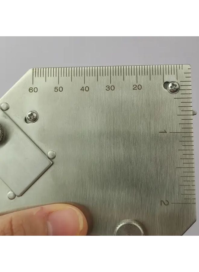 أداة قياس الفيرنير من الفولاذ المقاوم للصدأ بمقياس مزدوج (بالبوصة والميليمتر) لأعمال اللحام الدقيقة باللون الفضي - Image 4