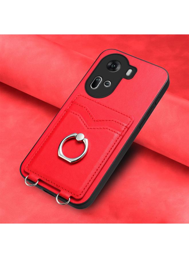 S-TOP Case For OPPO Reno11 Global R20 Ring Card Holder Phone Case - Image 2