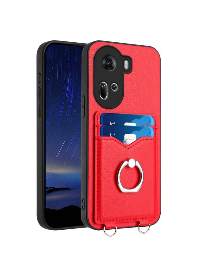 S-TOP Case For OPPO Reno11 Global R20 Ring Card Holder Phone Case - Image 1