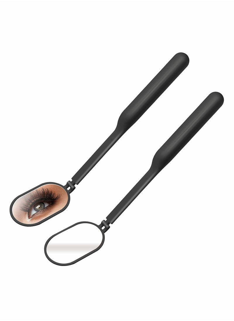 Y&D - 2Pack Large Lash Mirror Eyelash Looking Glass 270° Free Rotation Lightweight Folding Makeup Adjustable Comestic Inspection for Extension Supplies - Image 1